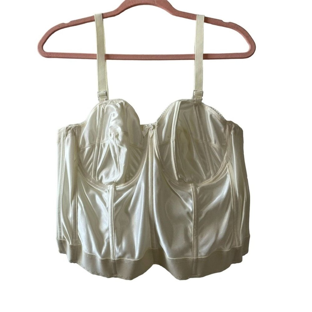 Vintage Goddess Ivory Corset Bra Sz 40C  Women’s 70s